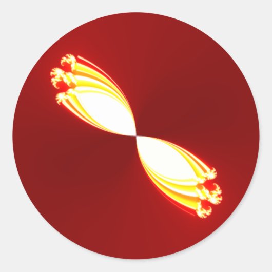 magische lichte tulpen ronde sticker (Voorkant)