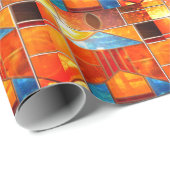 Magische lichtstroom uit de ramen van de kerk cadeaupapier (Rol Hoek)