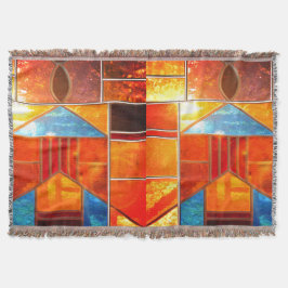 Magische lichtstroom uit de ramen van de kerk deken