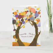 Magische Liefde Bomen Rustieke Bruiloft Uitnodigin (Voorkant)