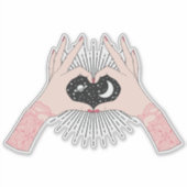 Magische liefde sticker (Voorkant)