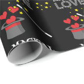 Magische liefde - Wit Cadeaupapier (Rol Hoek)
