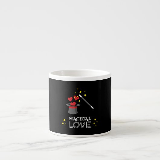 Magische liefde - Wit Espresso Kop (Voorkant)