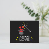 Magische liefde - Wit Feestdagenkaart (Staand voorkant)