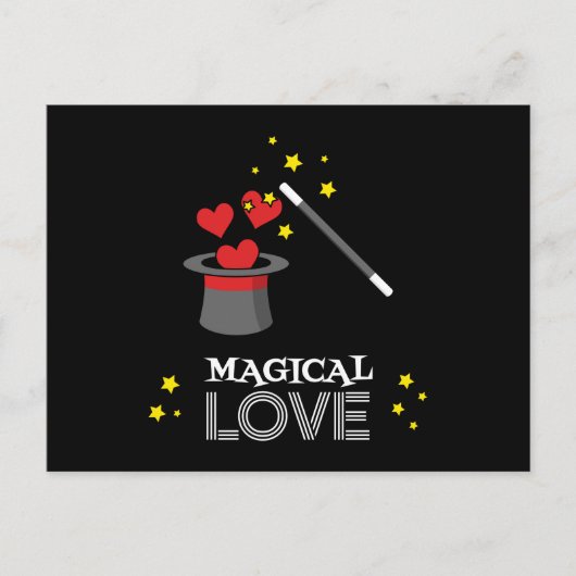 Magische liefde - Wit Feestdagenkaart (Voorkant)