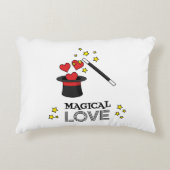 Magische liefde - zwart accent kussen (Voorkant)