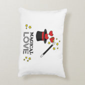 Magische liefde - zwart accent kussen (Achterkant (Verticaal))