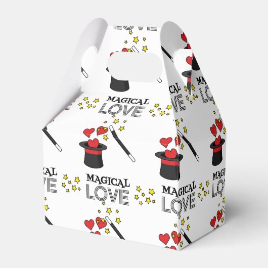 Magische liefde - zwart bedankdoosjes (Achterkant)