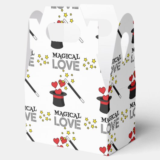Magische liefde - zwart bedankdoosjes (Geopend)