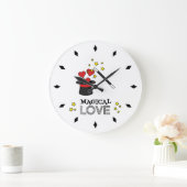 Magische liefde - zwart grote klok (Huis)