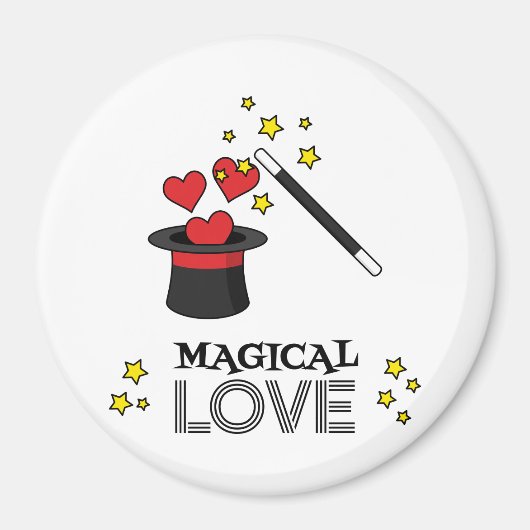 Magische liefde - zwart magneet (Voorkant)