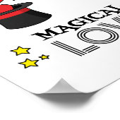 Magische liefde - zwart poster (Hoek)