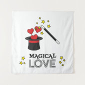 Magische liefde - zwart wandkleed (Voorkant)