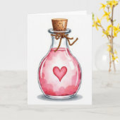 Magische Liefdesdrankkaart Kaart (Gele Bloem)