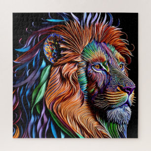 Magische lionpapier, Quilling Style, Weirdcore Cra Legpuzzel