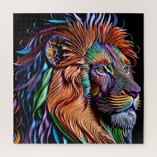 Magische lionpapier, Quilling Style, Weirdcore Cra Legpuzzel (Verticaal)