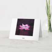 magische lotusbloem - feestdagen kaart (Achterkant)