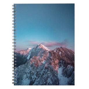 Magische lucht boven berg Storžič, Slovenië Notitieboek