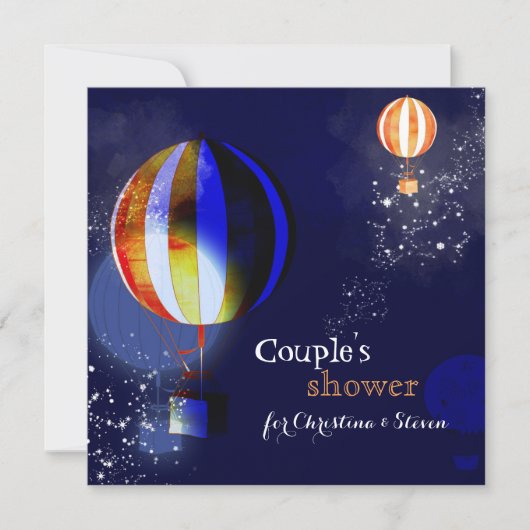 Magische luchtballonnen — Couplons — Shower Kaart (Voorkant)