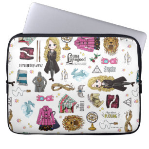 Magische Luna Lovegood Waterverf Laptop Sleeve