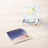 Magische Maan 1e verjaardag Keepsake Uitnodiging Kartonnen Onderzetters (Insitu)