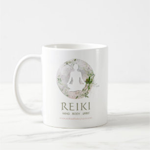 Magische maan en Greenery Reiki  Koffiemok