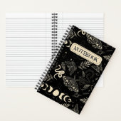 Magische maan mot en slangen notitieboek (Binnen)