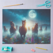 Magische maanlicht paarden tissuepapier (Craft)