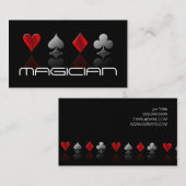 Magische magische kaart, tapekriet, entertainment visitekaartje (Voorkant / Achterkant)