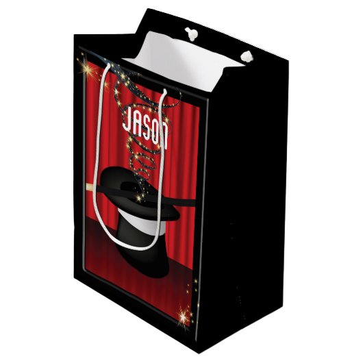 Magische Magische Partij MGB Medium Cadeauzakje (Voorkant Gekanteld)