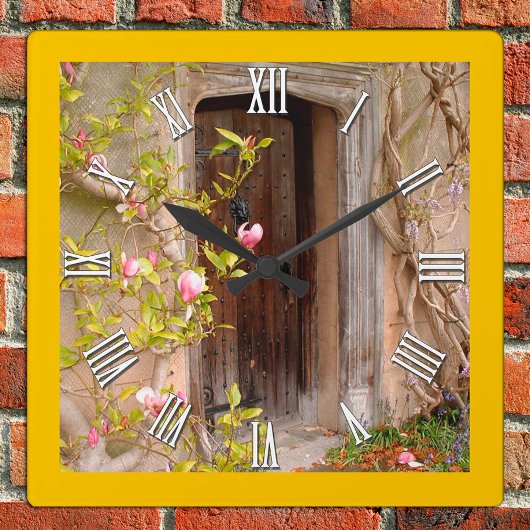 Magische magnolida Garden & Geheime deur Vierkante Klok