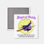 Magische Maids Witch Magnet (Voorkant / Achterkant)