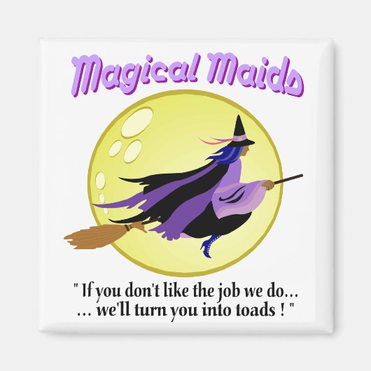 Magische Maids Witch Magnet (Voorkant)