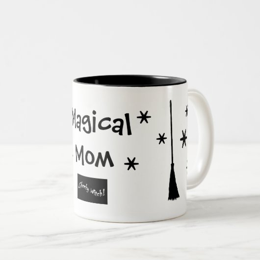 Magische mam - Moederdag - Mok van heks (Voorkant rechts)