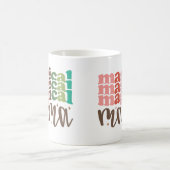 Magische Mama Retro Groovy Kerst Feestdagen Koffiemok (Center)