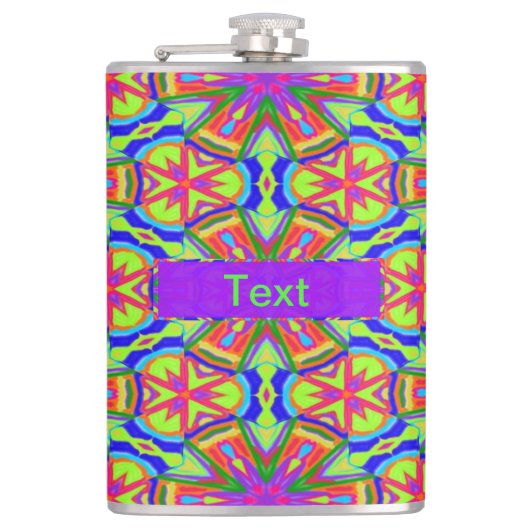 Magische Marker Kaleidoscoop Heupfles (Voorkant)