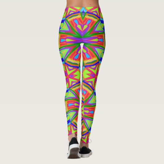 Magische Marker Kaleidoscoop Leggings (Achterkant)