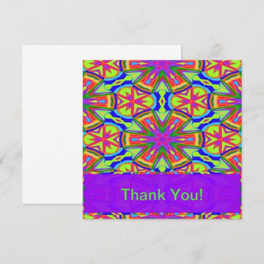 Magische Marker Kaleidoscoop Notitiekaartje (Voorkant / Achterkant)