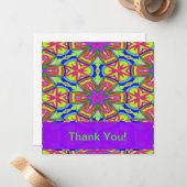 Magische Marker Kaleidoscoop Notitiekaartje (Voorkant / Achterkant in situ)