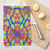 Magische Marker Kaleidoscoop Theedoek (Quarter Fold)