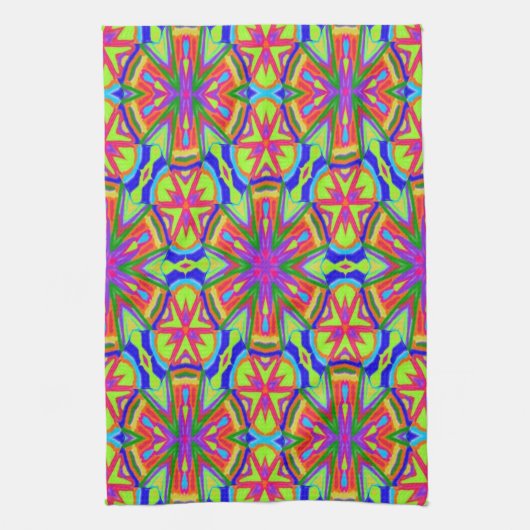 Magische Marker Kaleidoscoop Theedoek (Verticaal)