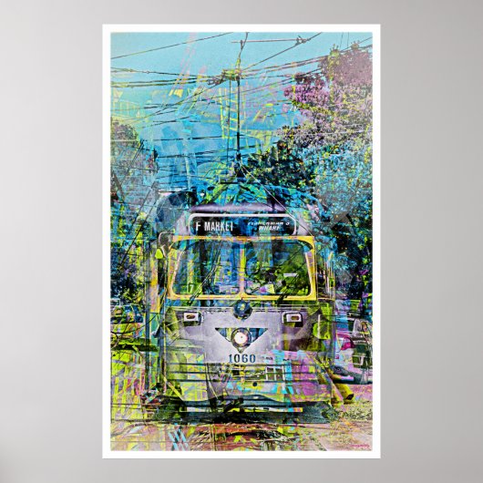 Magische  markttram San Francisco Poster (Voorkant)