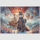 Magische Mechanische Rode Panda Reis Decoupage Tissuepapier (Voorkant)