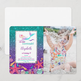 Magische Meermin Foto Uitnodiging