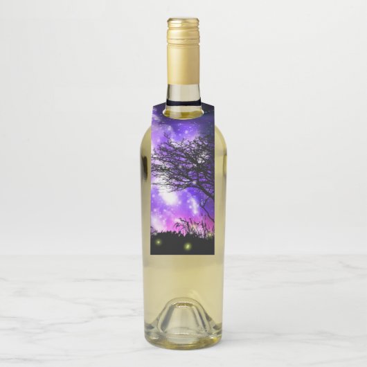 Magische Melkweg Bottle Hanger Label (Op fles)