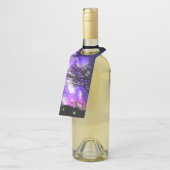 Magische Melkweg Bottle Hanger Label (Schuin)