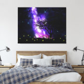 Magische Melkweg Canvas Afdruk (Insitu (Slaapkamer))