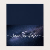 Magische Melkweg, Foto Save The Date Kaart Visitekaartje (Buitenkant ongevouwen)