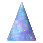 Magische Melkweg: Roze Blauwe Sterrenprint Feesthoedjes (Links)