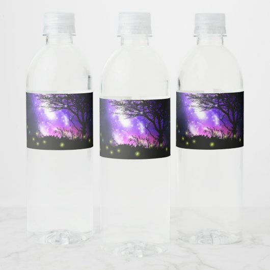 Magische Melkweg Waterfles Etiket (Flessen)